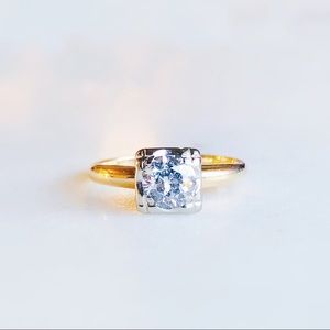 Vintage 14K Gold 0.70ct Diamond Engagement Ring